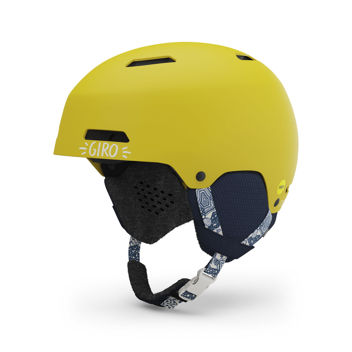 Giro Crue Mips Youth Snow Helmet 2024: Namuk Sunflower Xs 48.5-52Cm