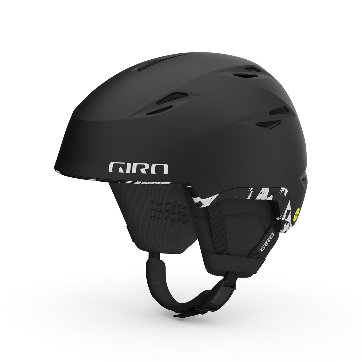 Giro Grid Spherical Snow Helmet 2024: Matte Black Stained M 55.5-59Cm