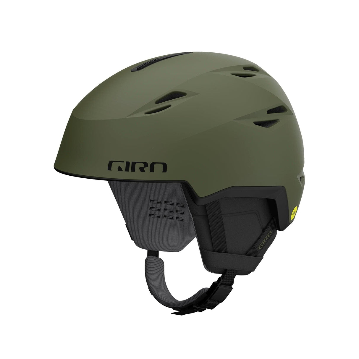 Giro Grid Spherical Snow Helmet 2023: Matte Trail Green S 52-55.5Cm