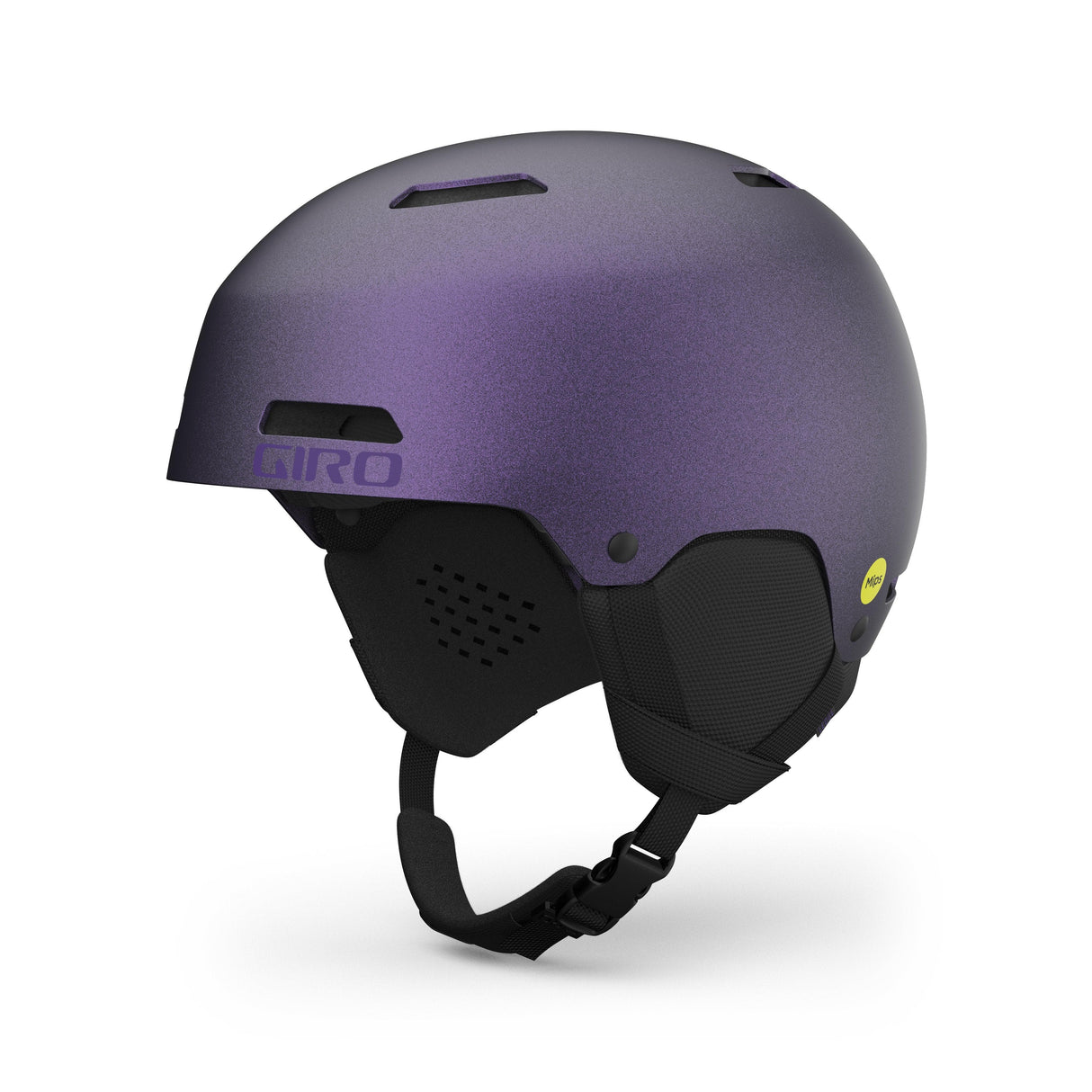 Giro Ledge Fs Mips Snow Helmet 2024: Matte Black/Purple Pearl M 55.5-59Cm