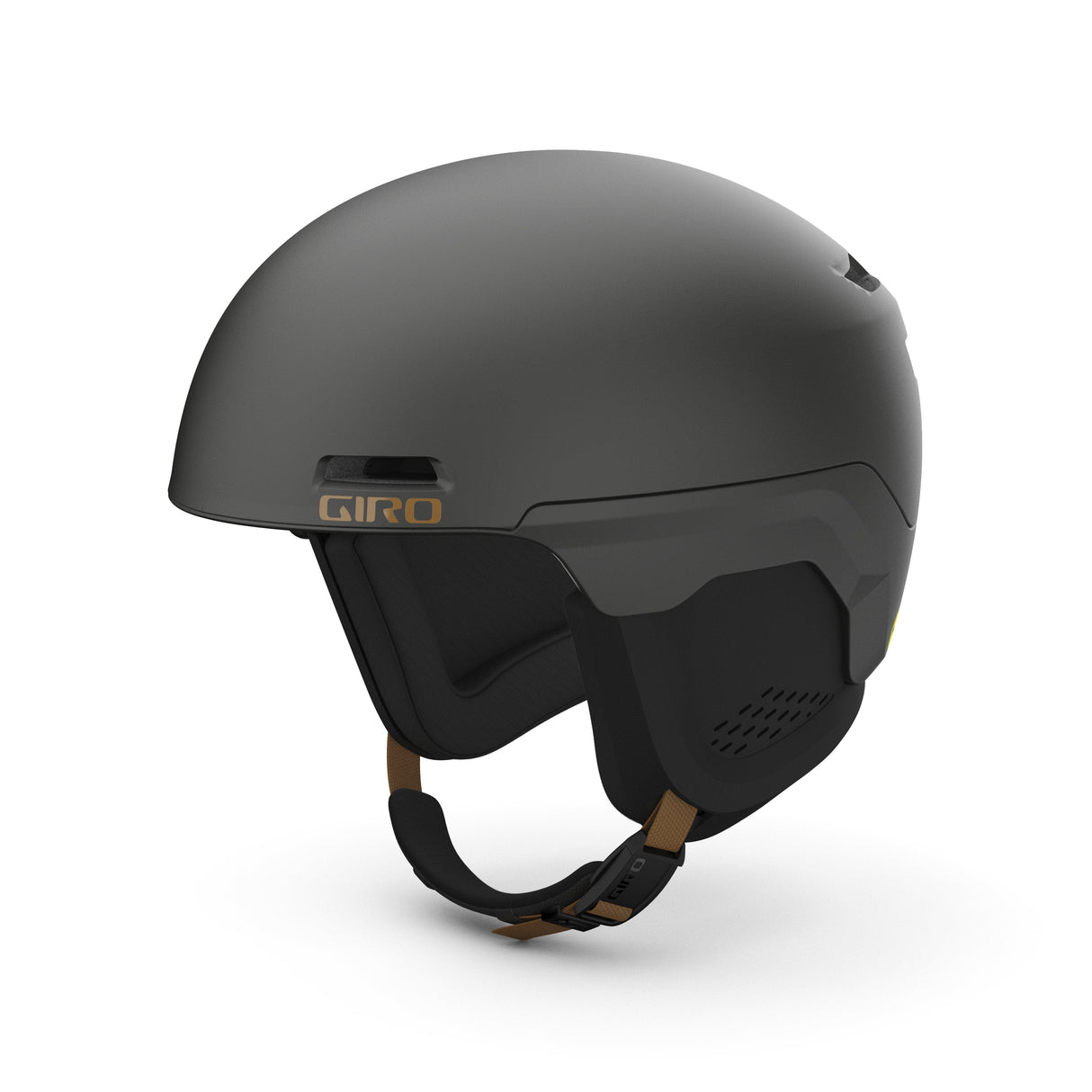 Giro Owen Spherical Snow Helmet 2024: Metallic Coal Tan S 52-55.5Cm