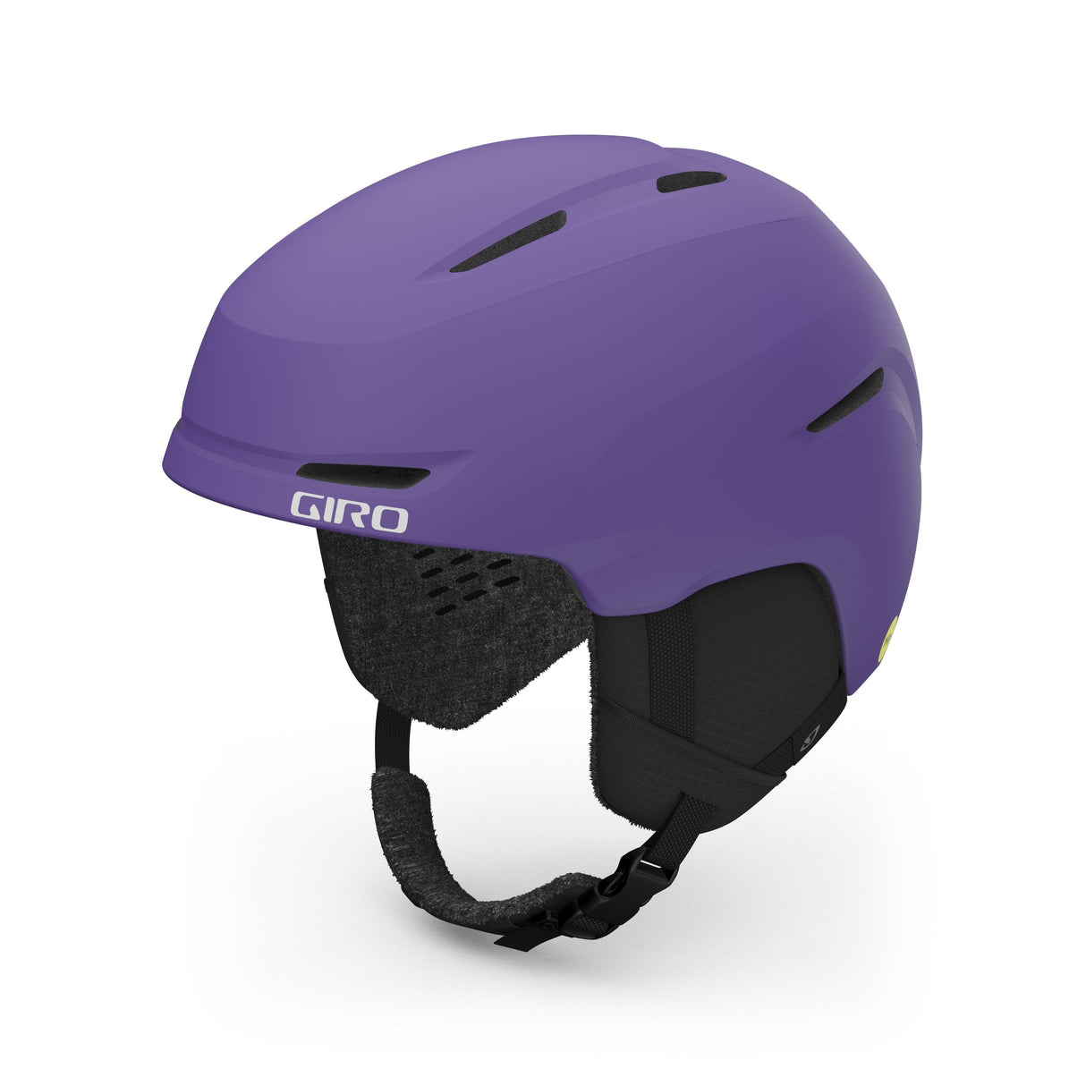 Giro Spur Mips Youth Snow Helmet 2024: Matte Purple Xs 48.5-52Cm