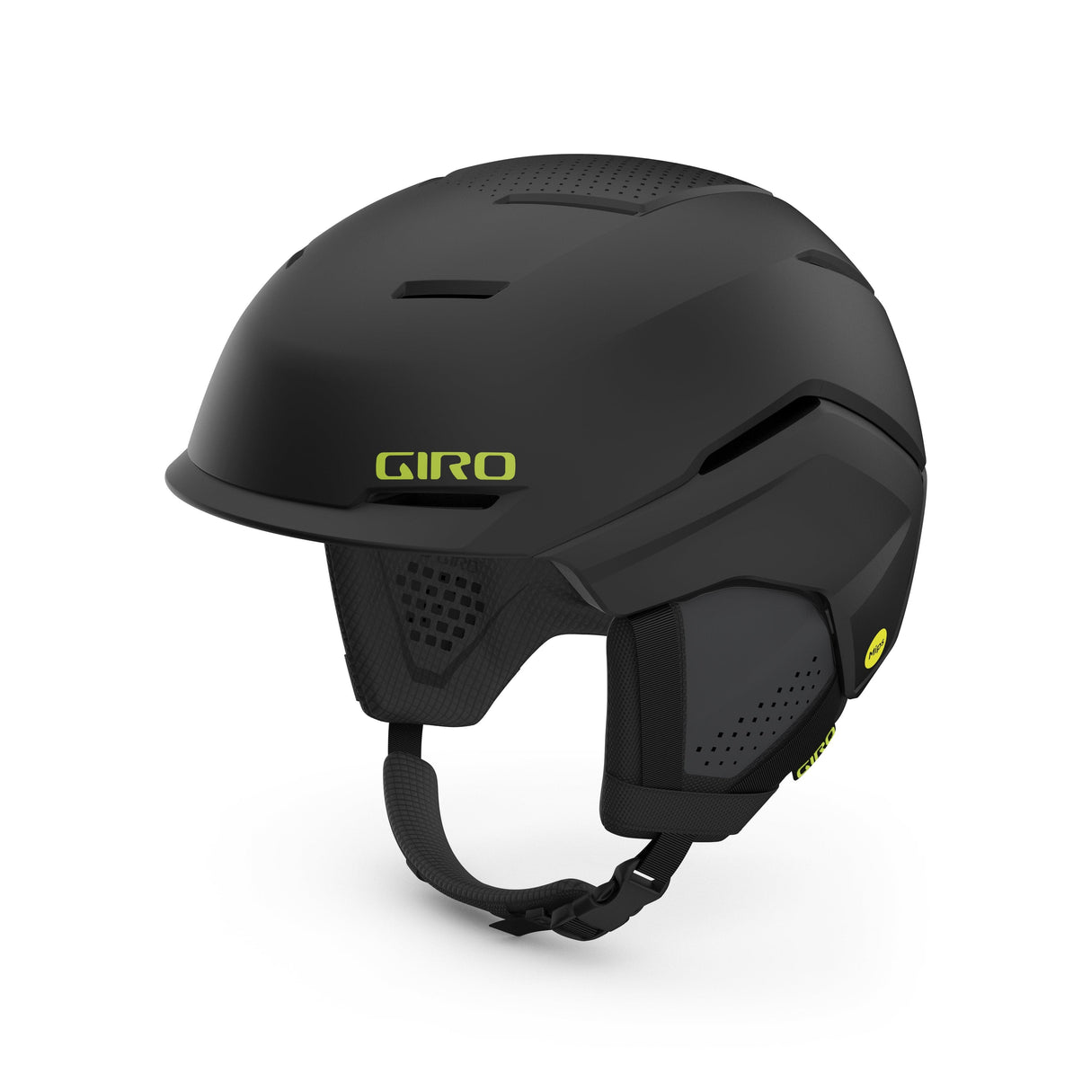 Giro Tenet Mips Snow Helmet 2024: Matte Black/Ano Green M 55.5-59Cm