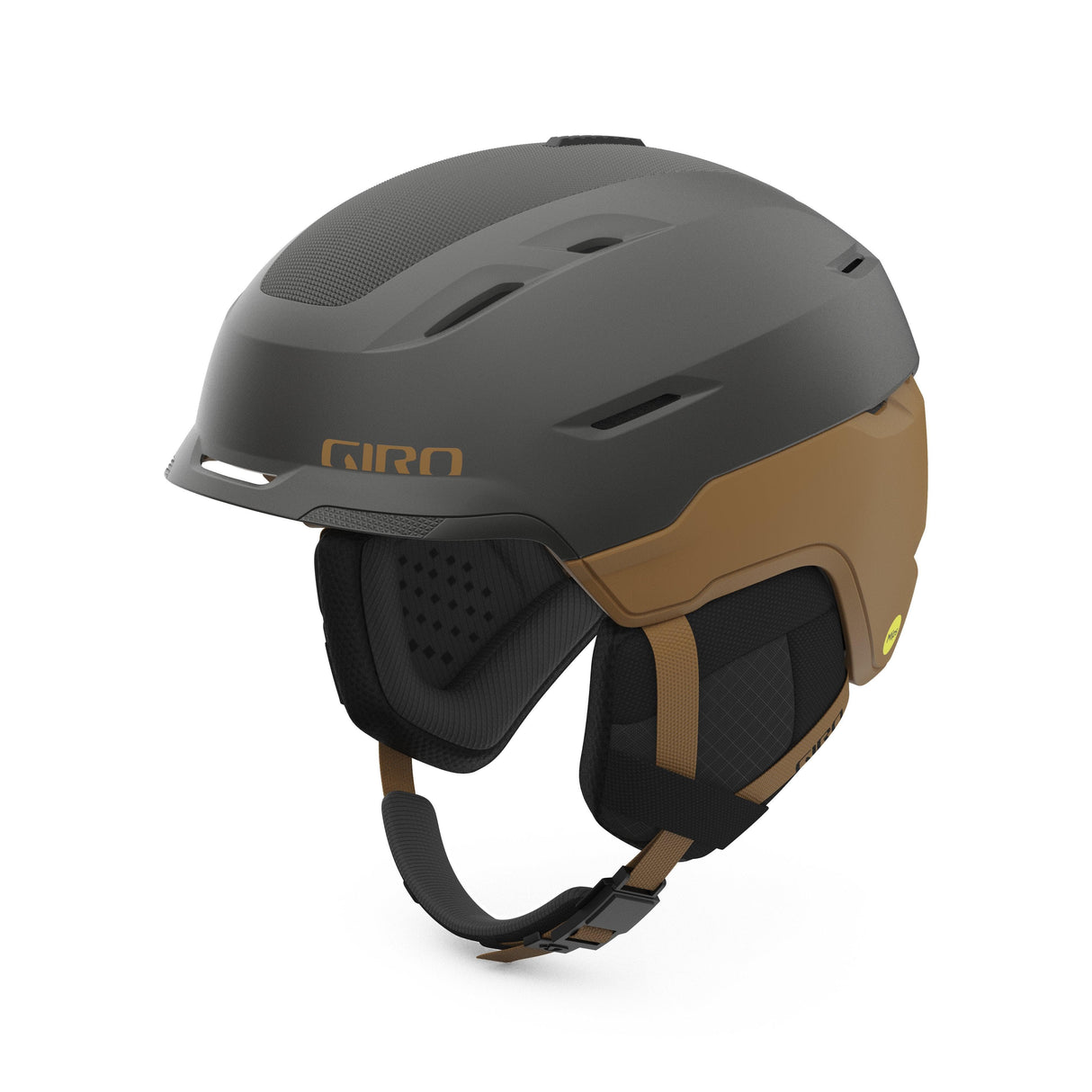 Giro Tor Spherical Snow Helmet 2024: Metallic Coal Tan S 52-55.5Cm