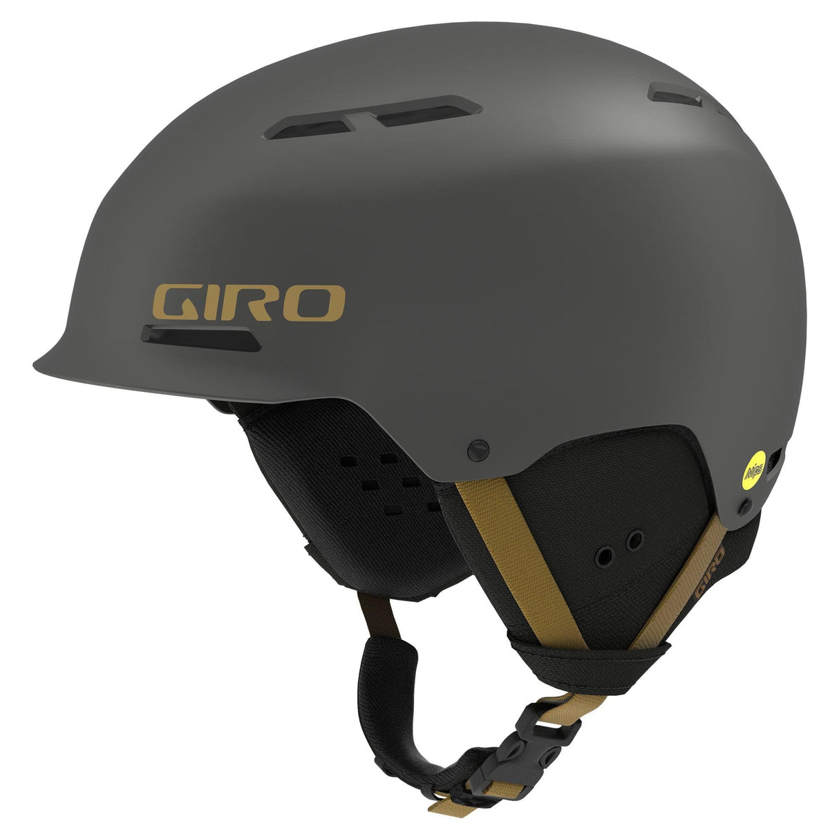 Giro Trig Mips Snow Helmet 2021: Metallic Coal/Tan M 55.5-59Cm