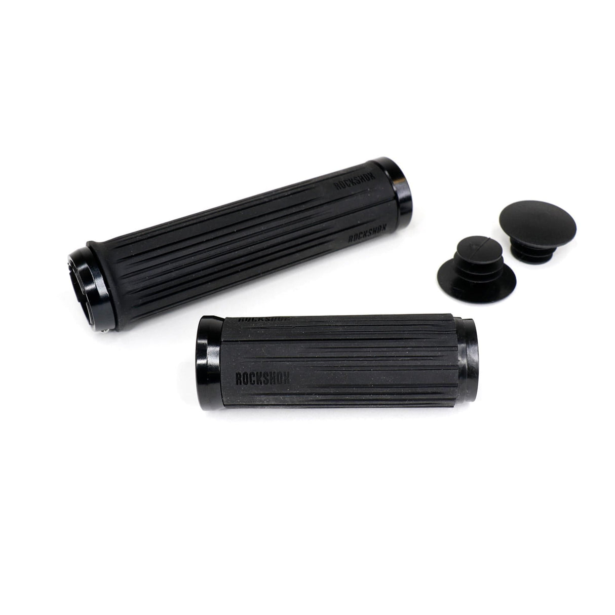 Rockshox Grips For Twistloc 77/125Mm Textured Grips (Includes Black Clamps, End Plugs) - Twistloc Base B1+ (2023+):