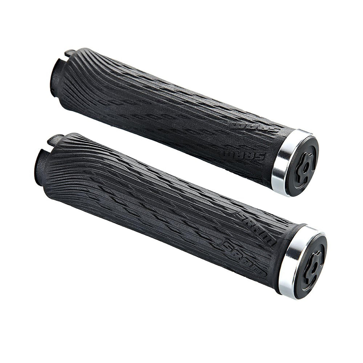 Locking Grips For Grip Shift Integrated 100Mm With Black Clamps And End Plug: