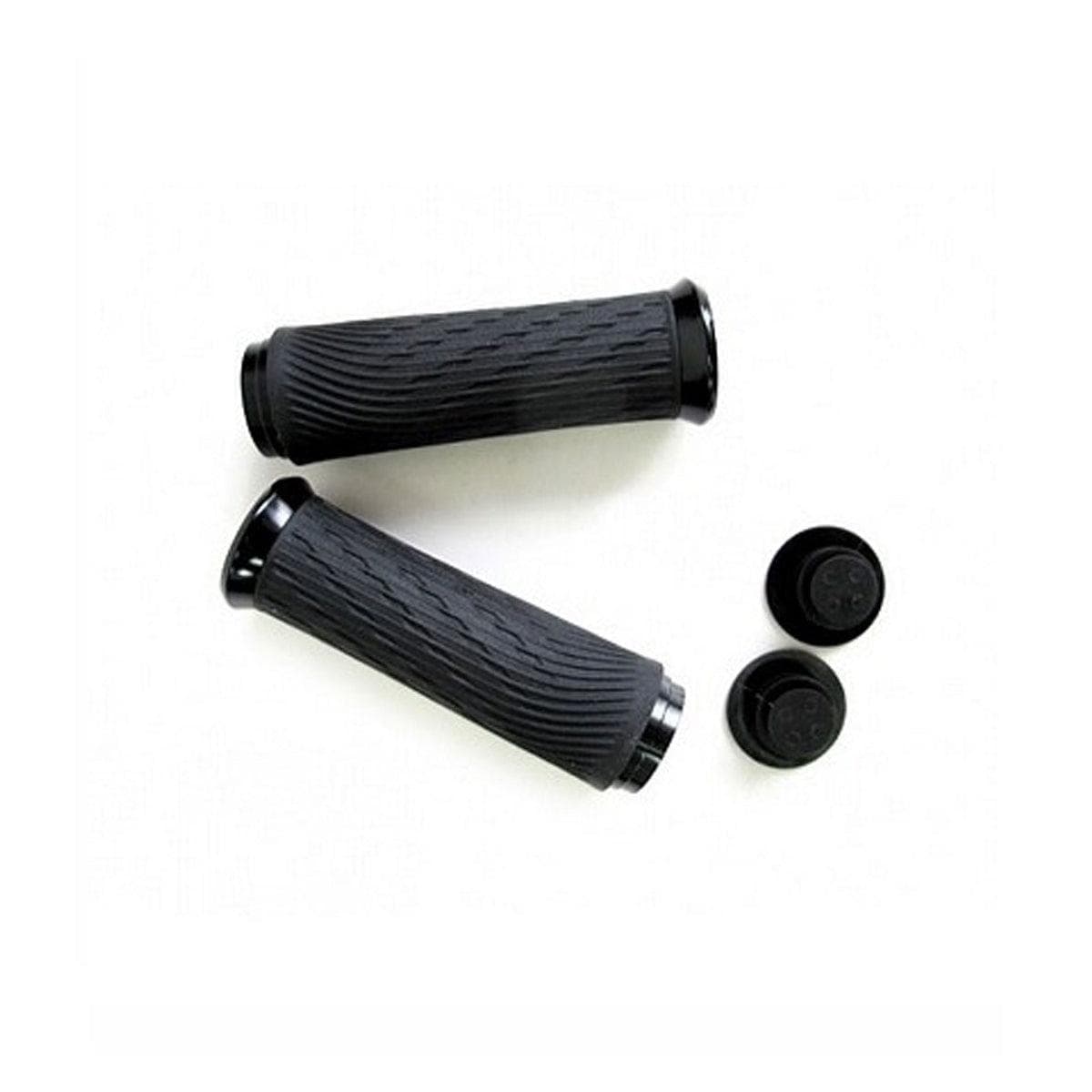 Locking Grips For Grip Shift Full Length 122Mm With Black Clamps And End Plug: