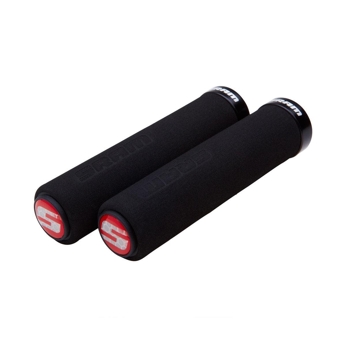 Sram Locking Grips Foam 129Mm Black With Single Black Clamp And End Plugs: