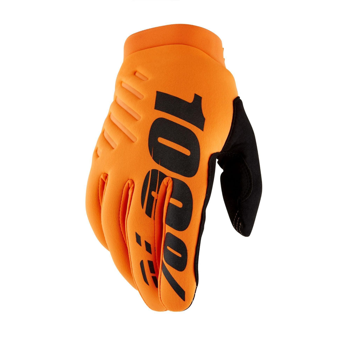 100% Brisker Cold Weather Glove - Fluo Orange - Medium