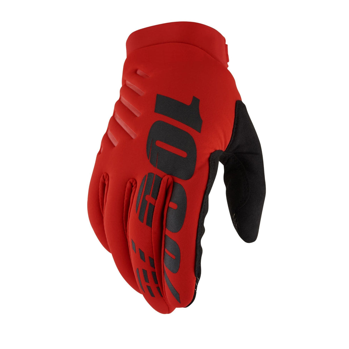 100% Brisker Cold Weather Glove - Red - XL