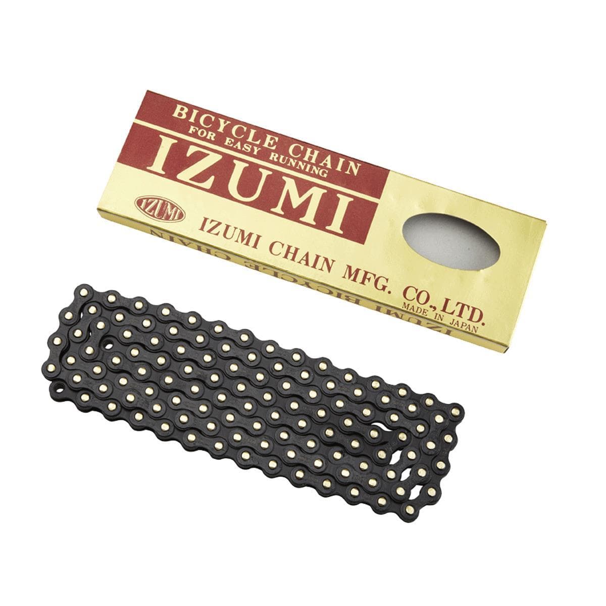 Izumi Standard Chain 1/2 X 116 Links Black/Gold: Black/Gold