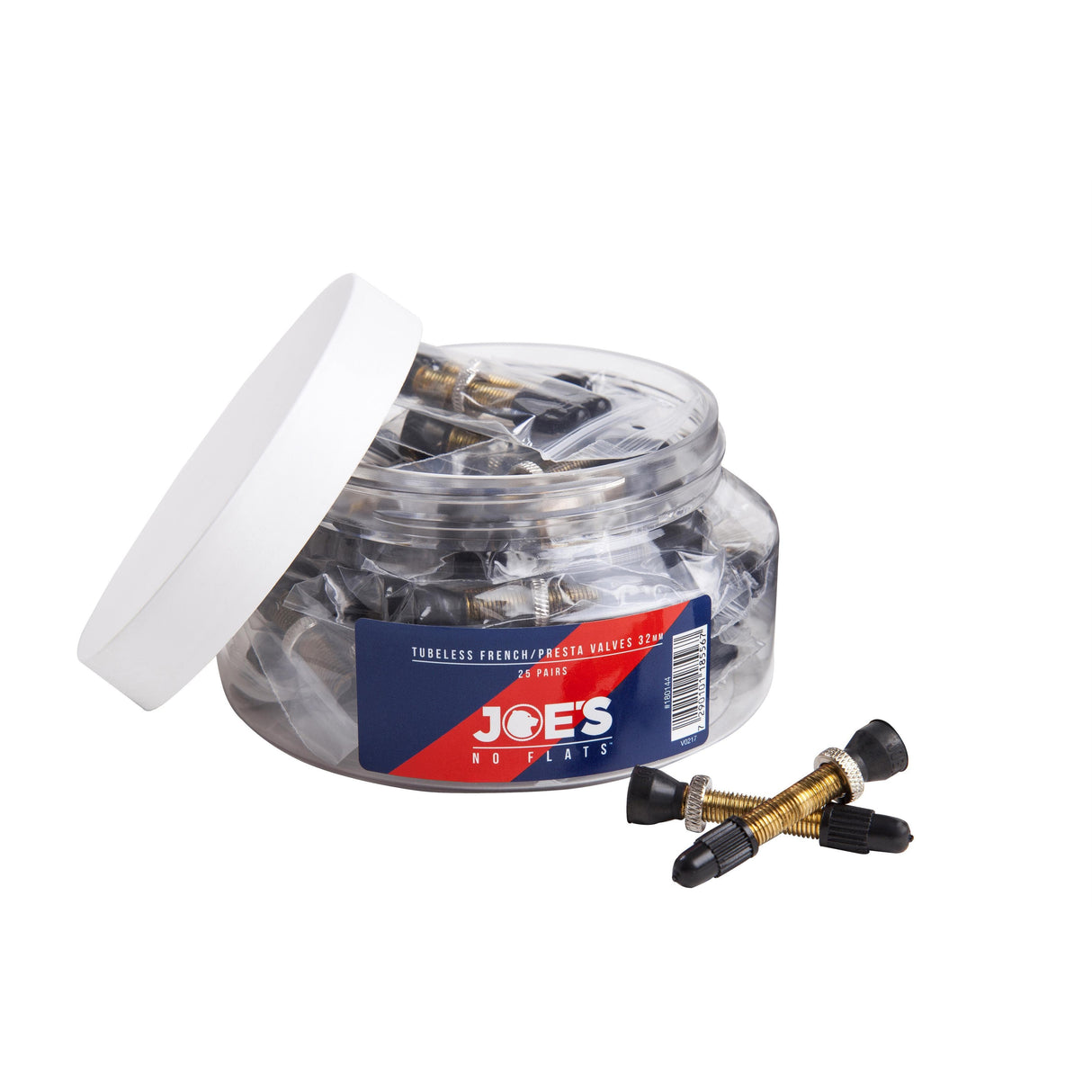 Joe'S No Flats Tubeless Presta Valves (Jar 25 Pairs):  48Mm