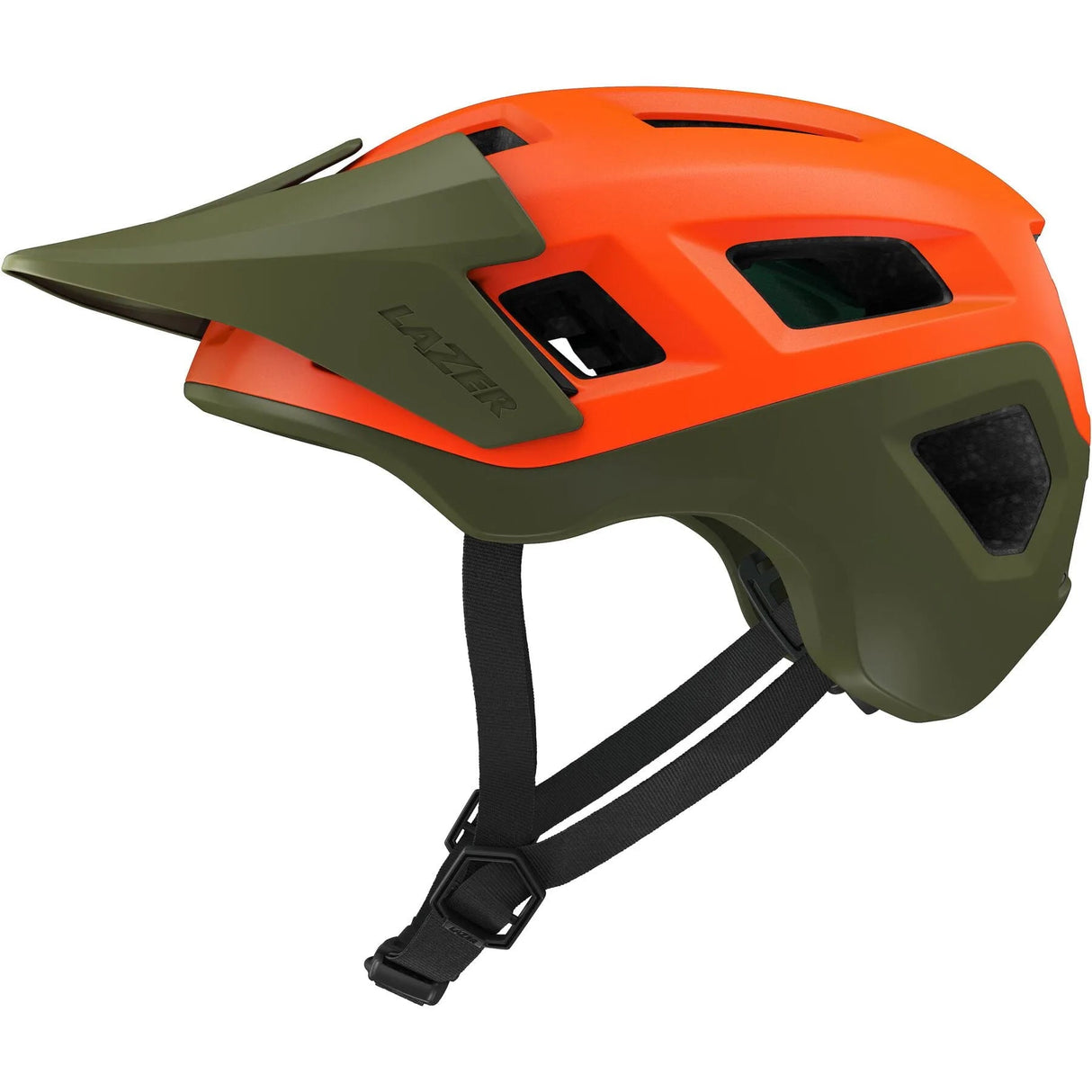 Lazer Coyote KinetiCore Helmet - Matt Orange Green - Medium