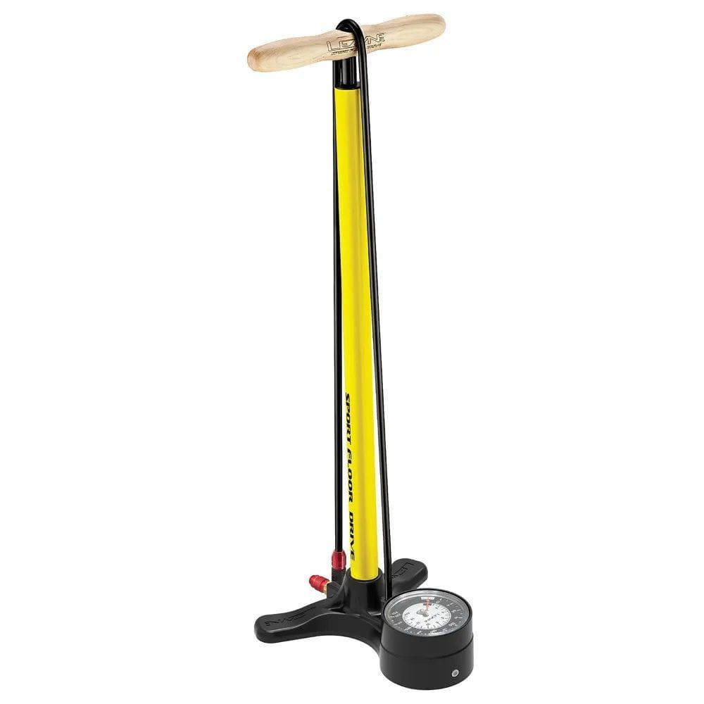 Lezyne Sport Floor Drive  3.5 Gauge  Pure Yellow