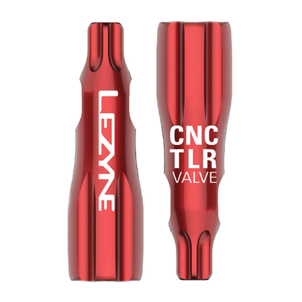 Lezyne CNC TLR Valve Caps Only (Pair)  Red