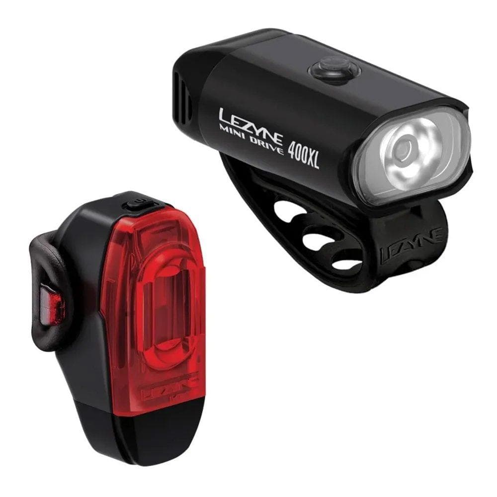 Lezyne Mini Drive 400XL / KTV Drive+ Pair  Black / Black