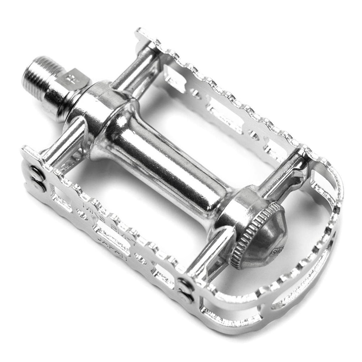 Mks Bm-7 Alloy Body & Plate 1/2 Inch Axle Road Pedal: Silver 1/2"