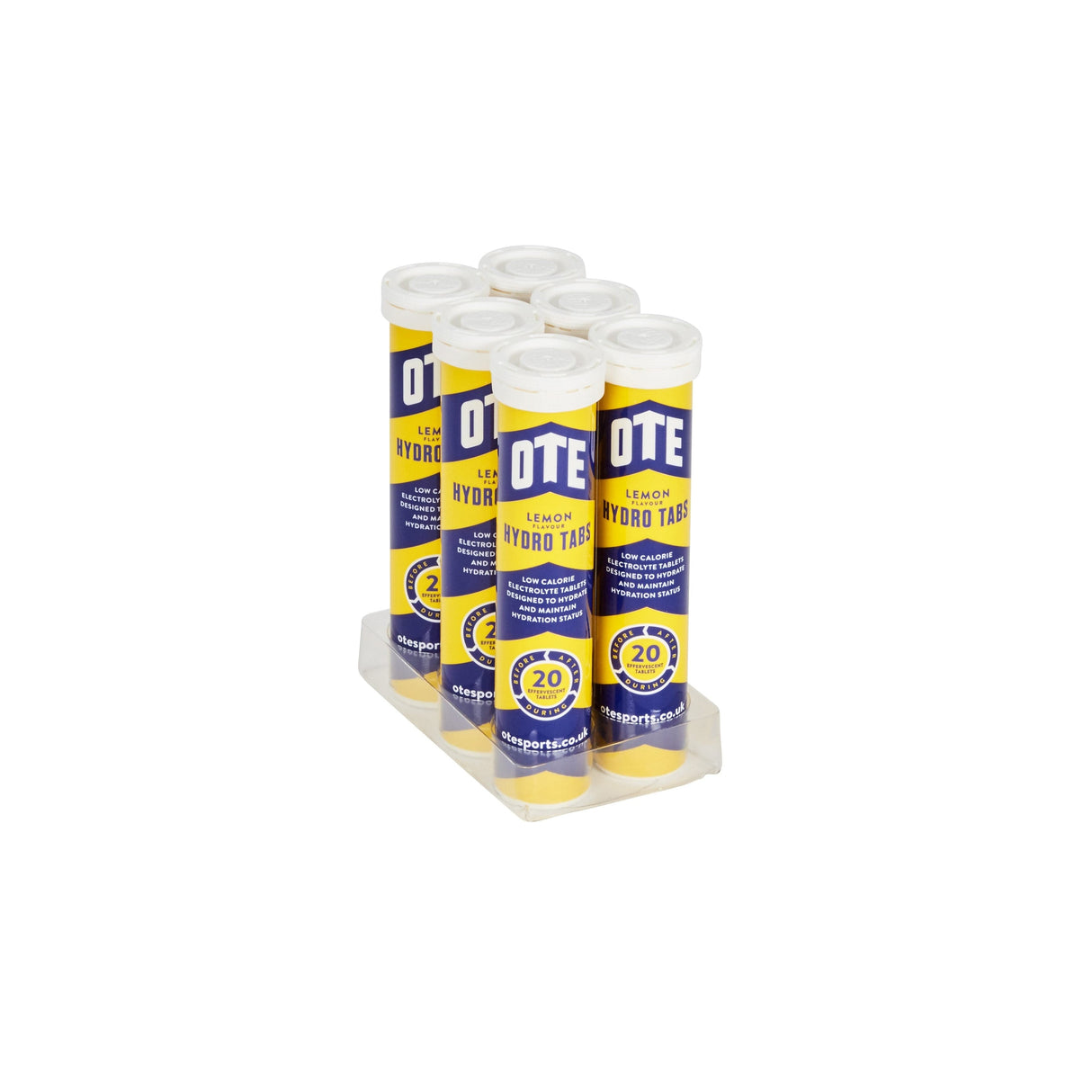 OTE Sports Hydro Tab  Lemon (6 x 20 tab tubes)