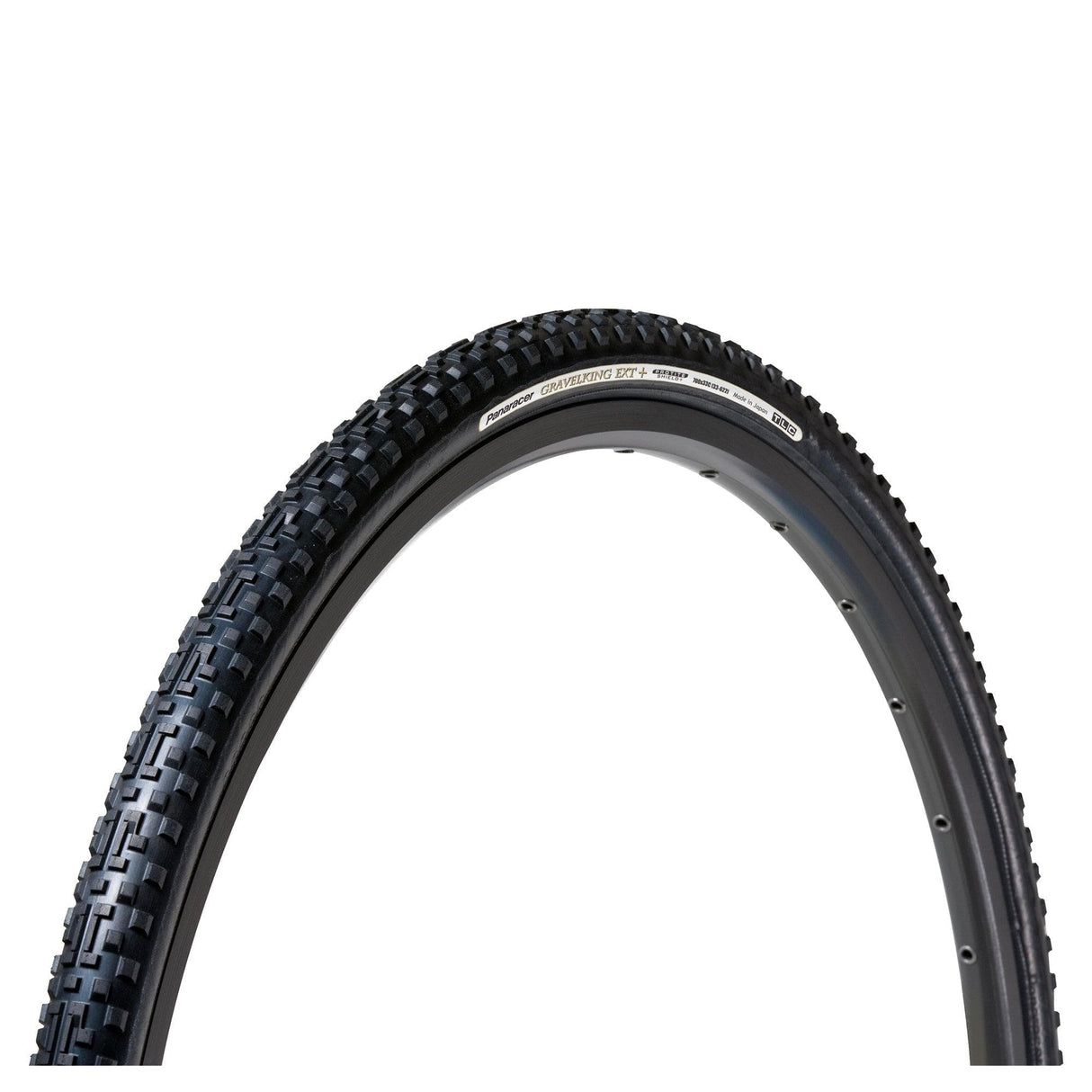 Panaracer Gravelking Ext+ Tlc Folding Tyre: Black/Black 700X35C