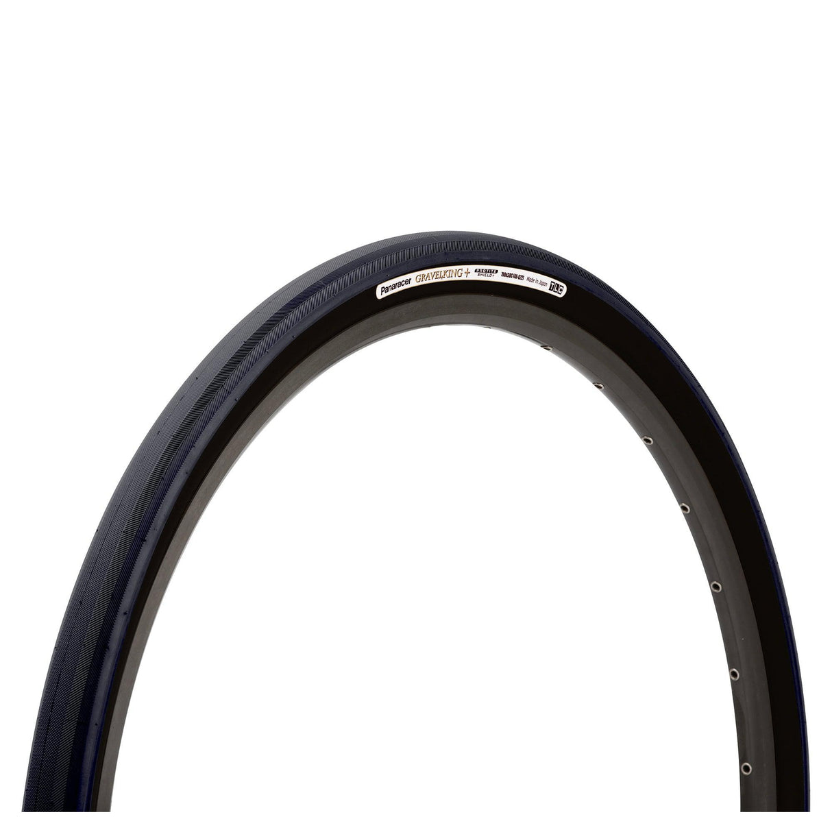 Panaracer Gravelking Slick+ Folding Allroad Tyre: Black/Black 700X26C