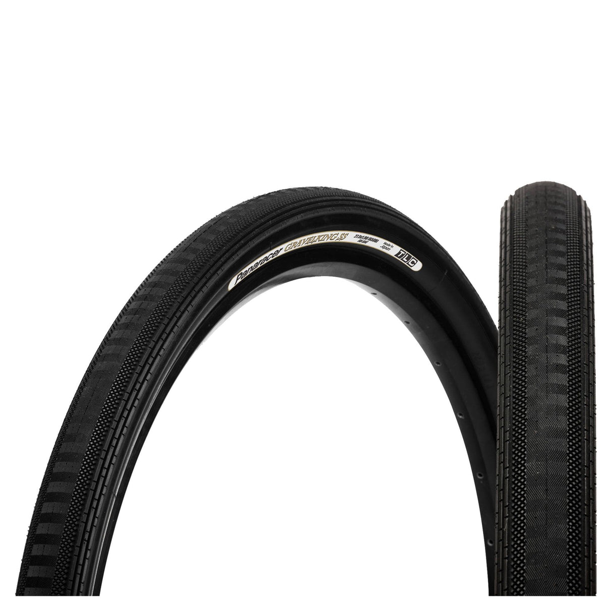 Panaracer Gravelking Semi Slick Tlc Folding Tyre: Black/Black 27.5X1.90"