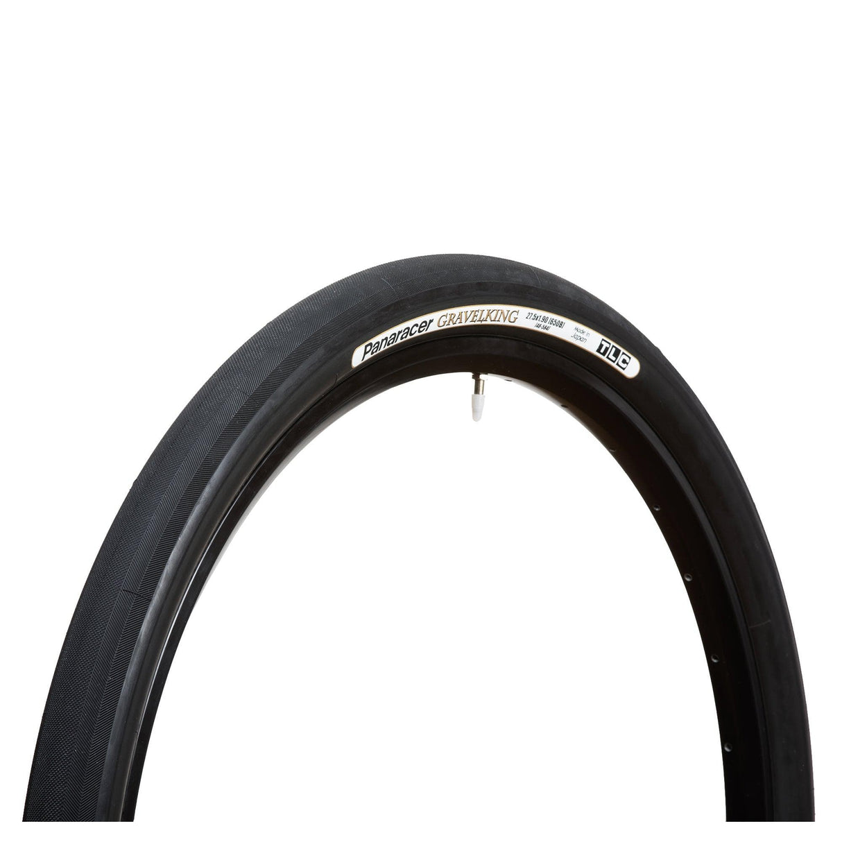 Panaracer Gravelking Slick Tlc Folding Tyre: Black/Black 700X32C