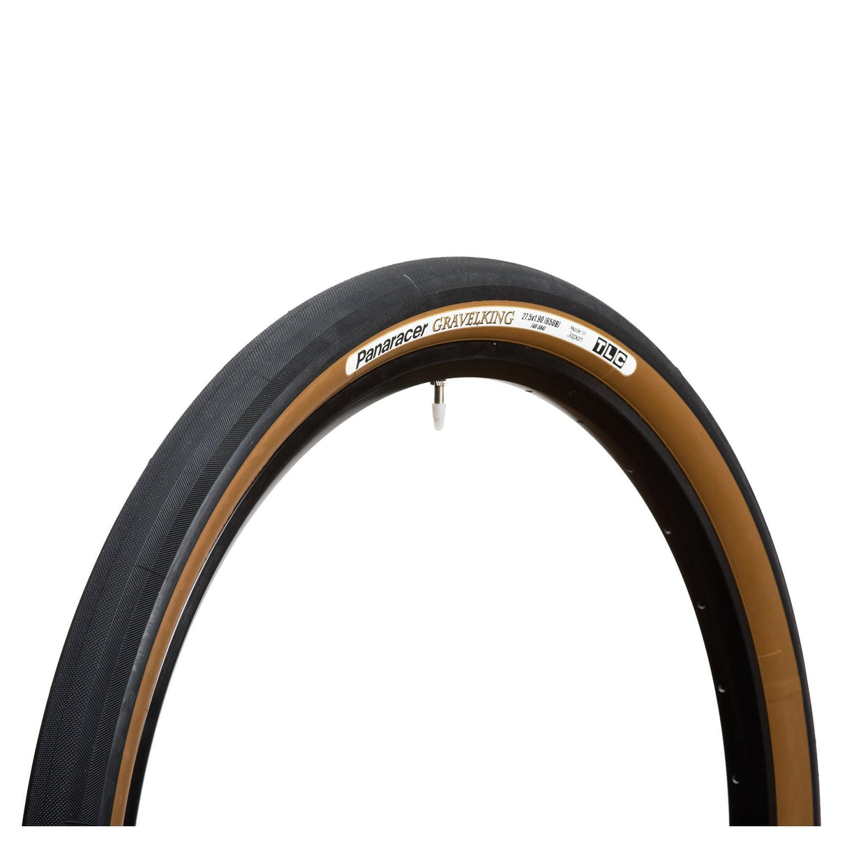 Panaracer Gravelking Slick Tlc Folding Tyre: Black/Brown 700X32C