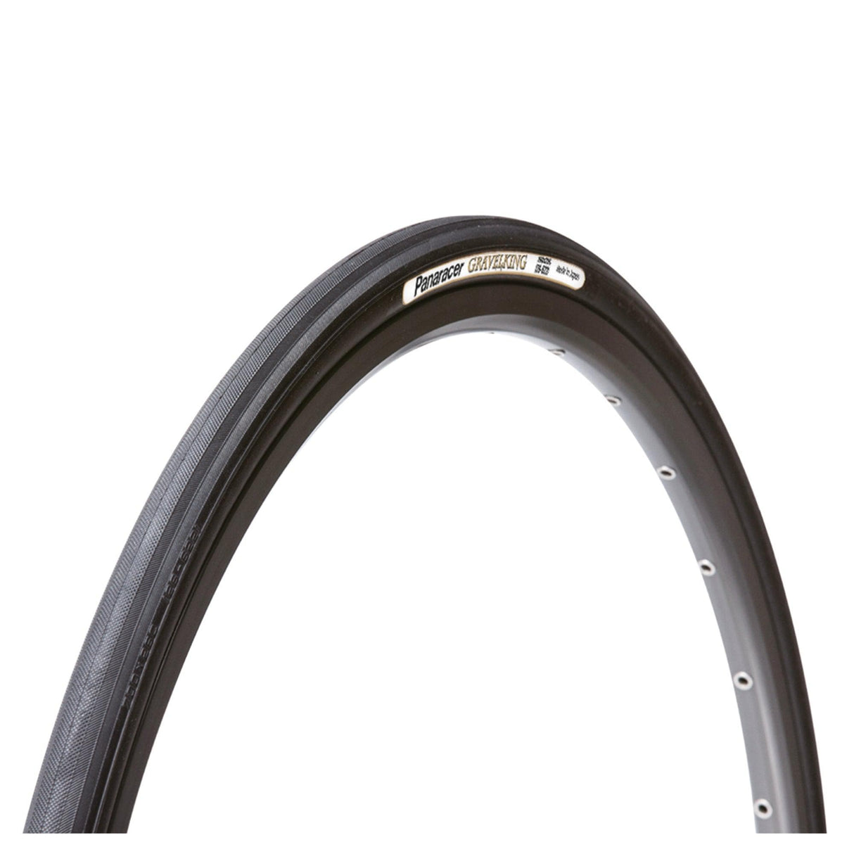 Panaracer Gravelking Slick Folding Allroad Tyre: Black/Black 700X23C