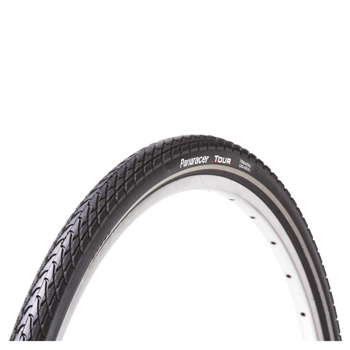 Panaracer Tour Wire Bead Tyre: Black/Black 700X25C