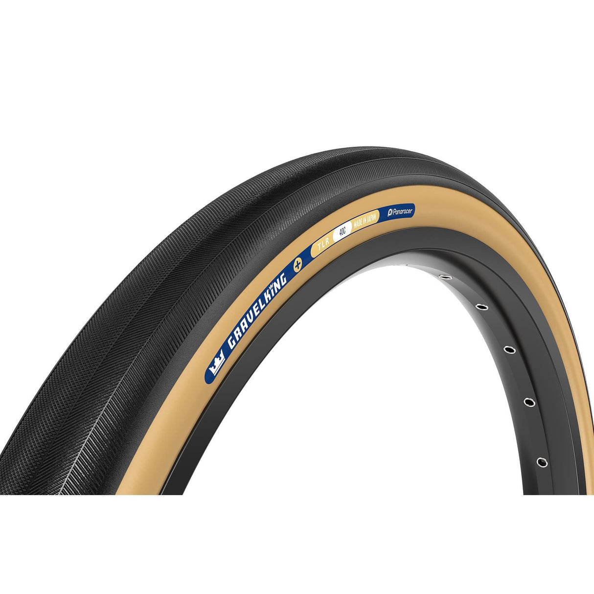 Panaracer Tlr Gravelking Slick Plus Tlr Gravel Tyre: Black/Brown 700X35C