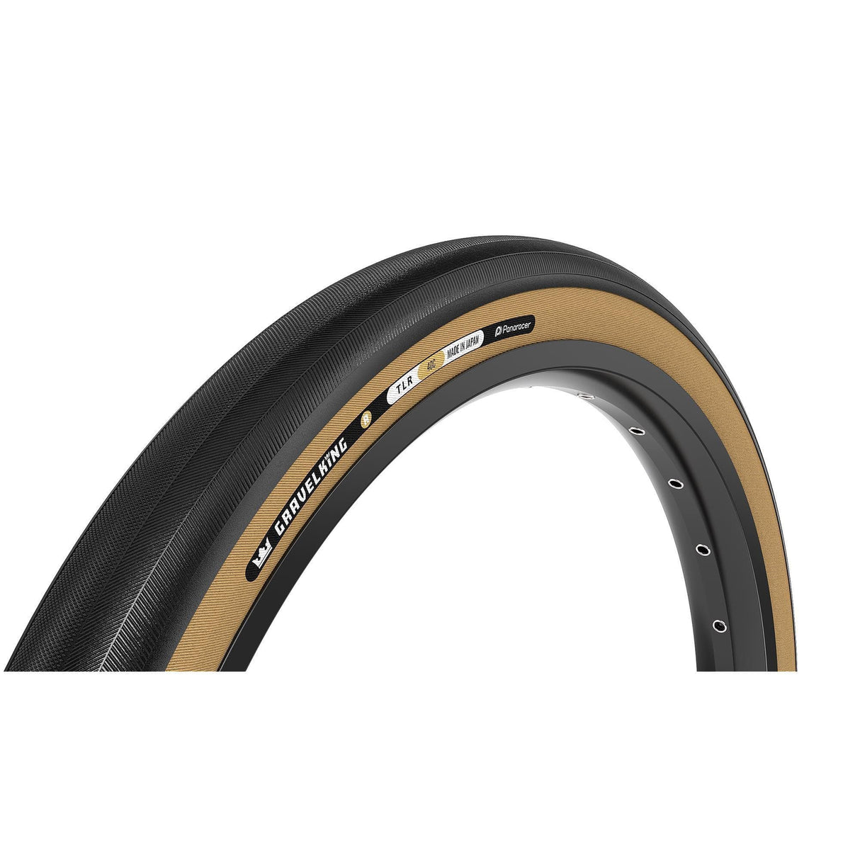 Panaracer Tlr Gravelking Slick R-Line Tlr Gravel Tyre: Black/Amber 700X40C