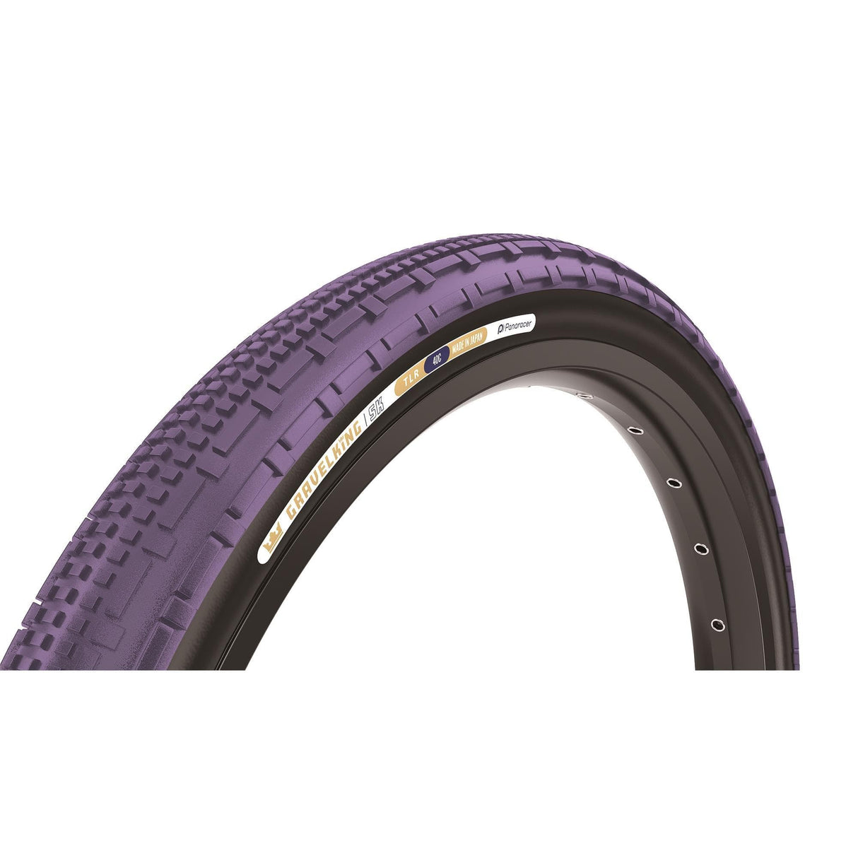 Panaracer Gravelking Sk Colour Edition Tlr Gravel Tyre: Panaracer Purple/Black 700X45C