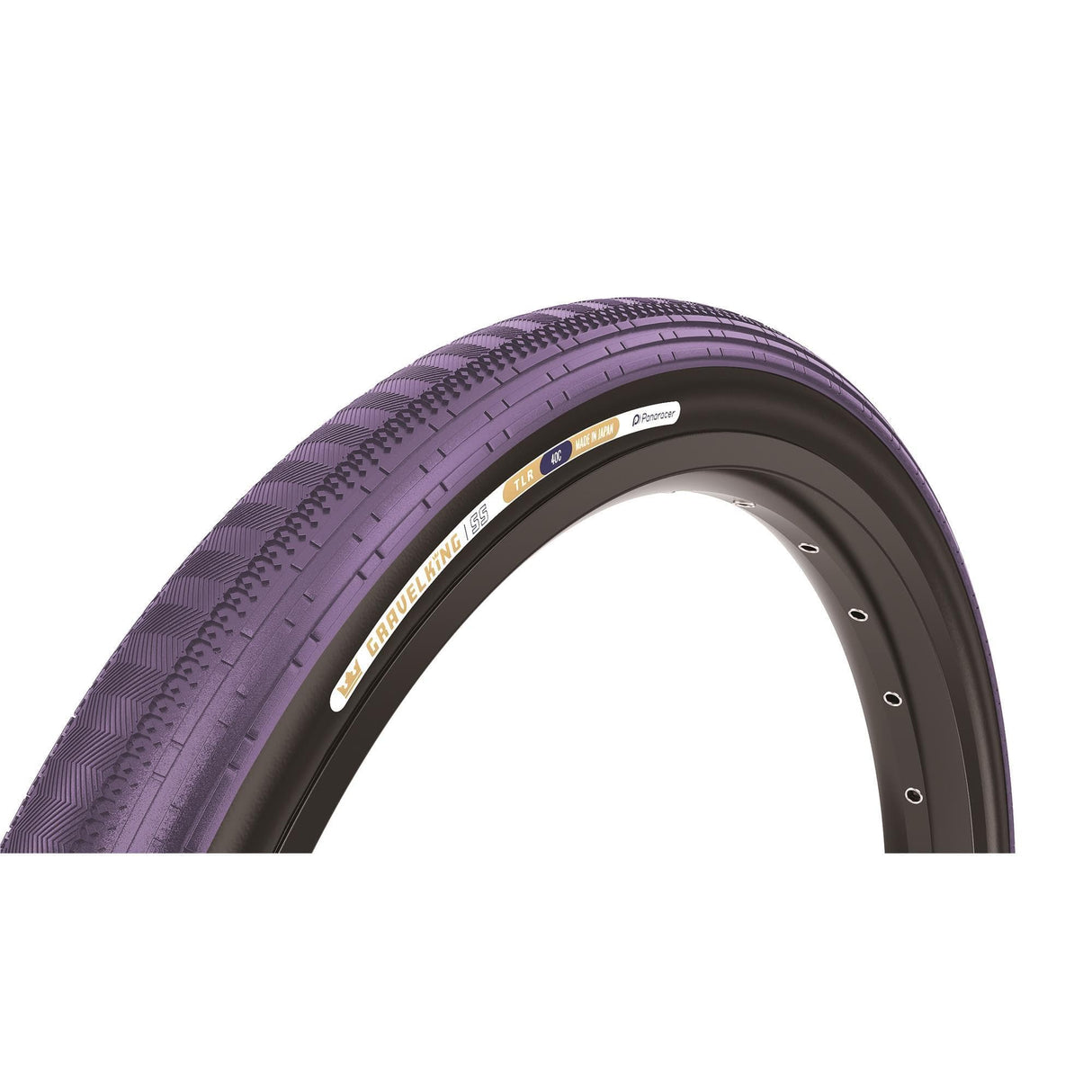 Panaracer Gravelking Ss Colour Edition Tlr Gravel Tyre: Panaracer Purple/Black 700X40C