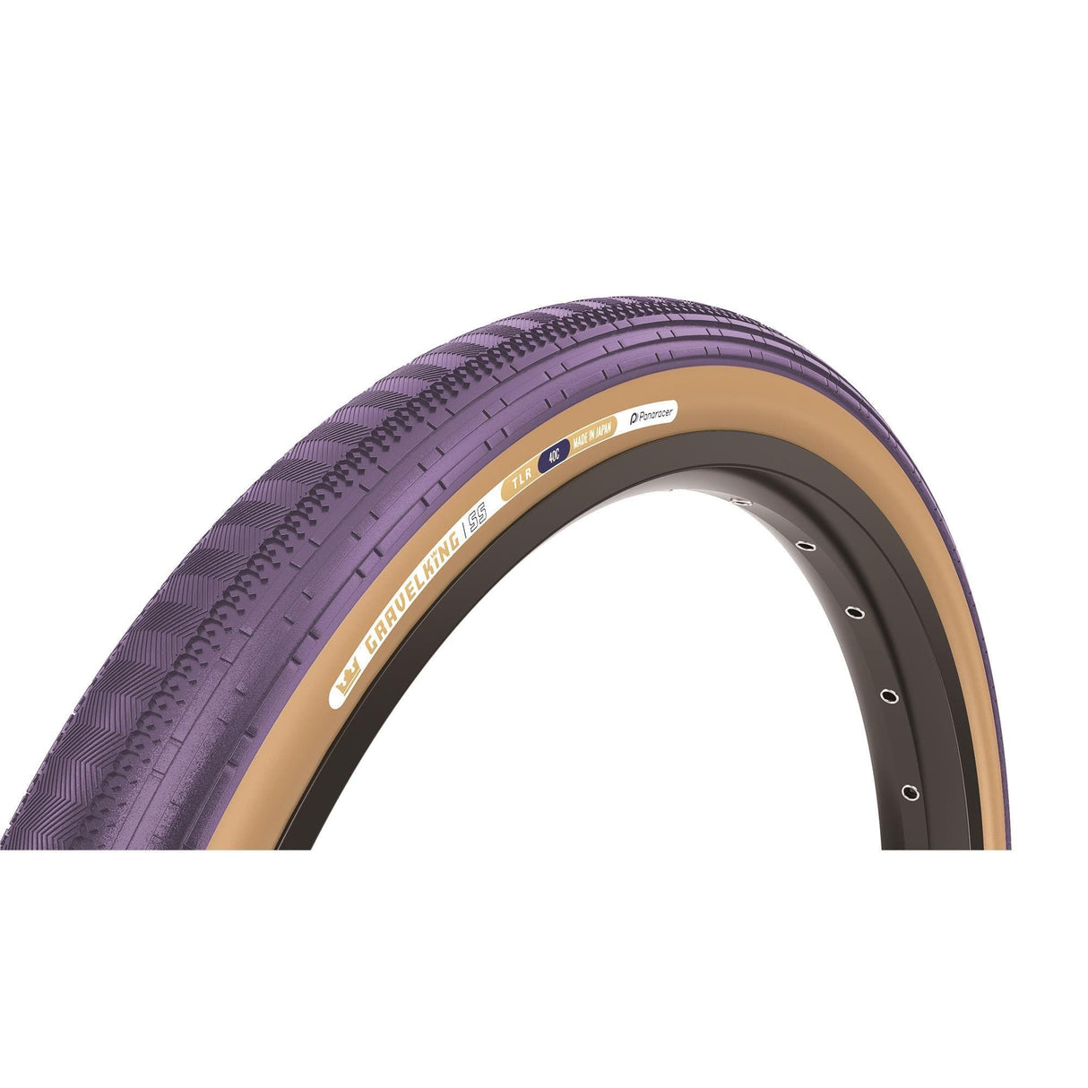 Panaracer Gravelking Ss Colour Edition Tlr Gravel Tyre: Panaracer Purple/Brown 700X40C