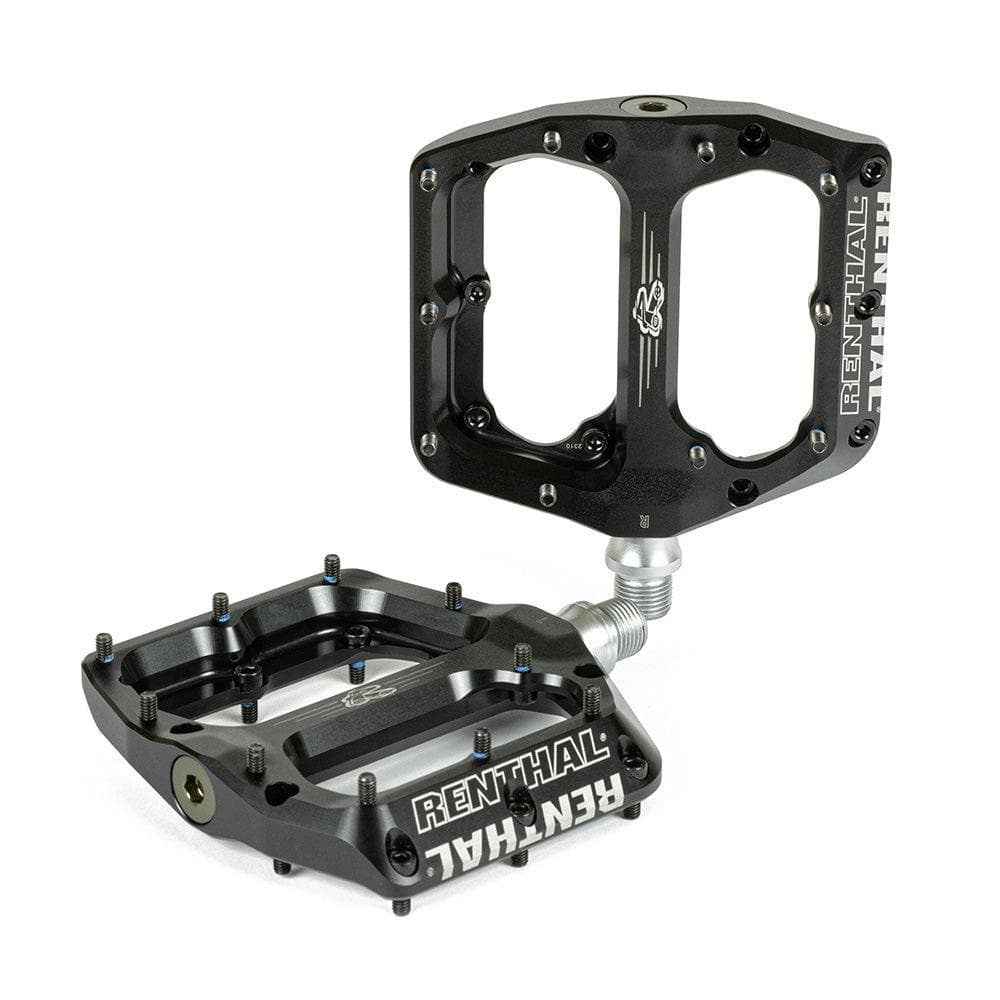 Renthal Revo-F Flat Pedals 9/16" Platform Pedals Black