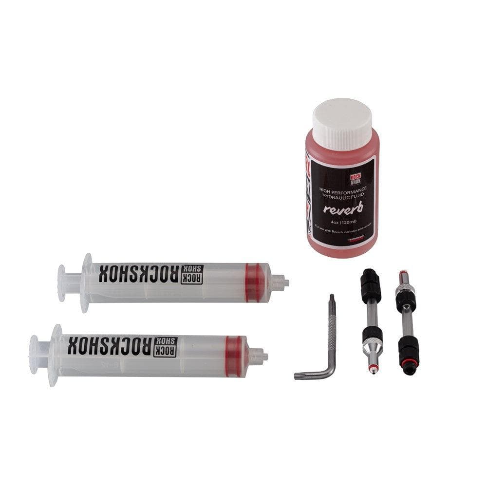 Rockshox Standard Bleed Kit (Includes 2 Syringes/Fittings Reverb Hydraulic Fluid 120Ml Bottle New):