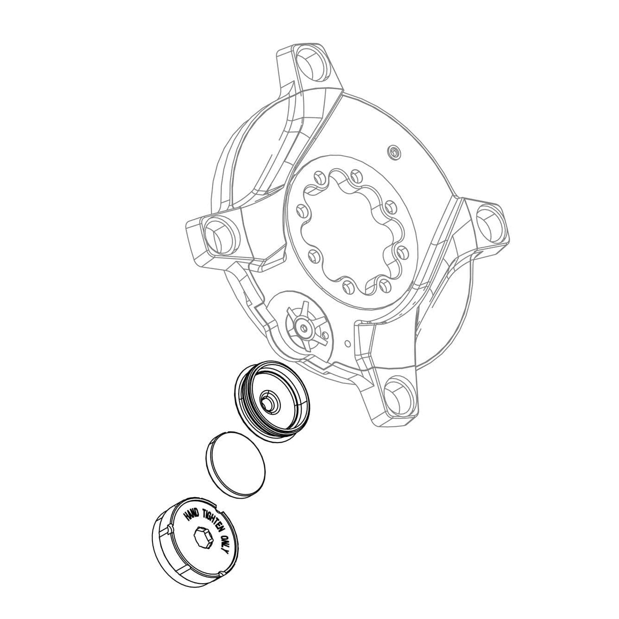 Quarq Powermeter Battery Lid And Cover Quarq Etap Axs Force 2X/1X & Red 1X: