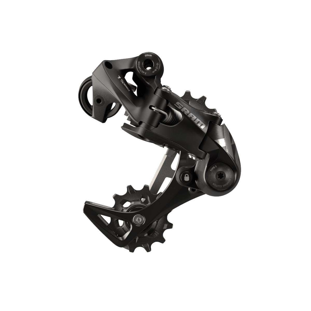 Sram Rear Derailleur X01Dh 7-Speed Medium Cage A3: Black 7 Speed