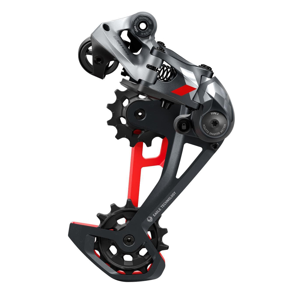 Sram Rear Derailleur X01 Eagle 12 Speed Max 52T: Red 12 Speed