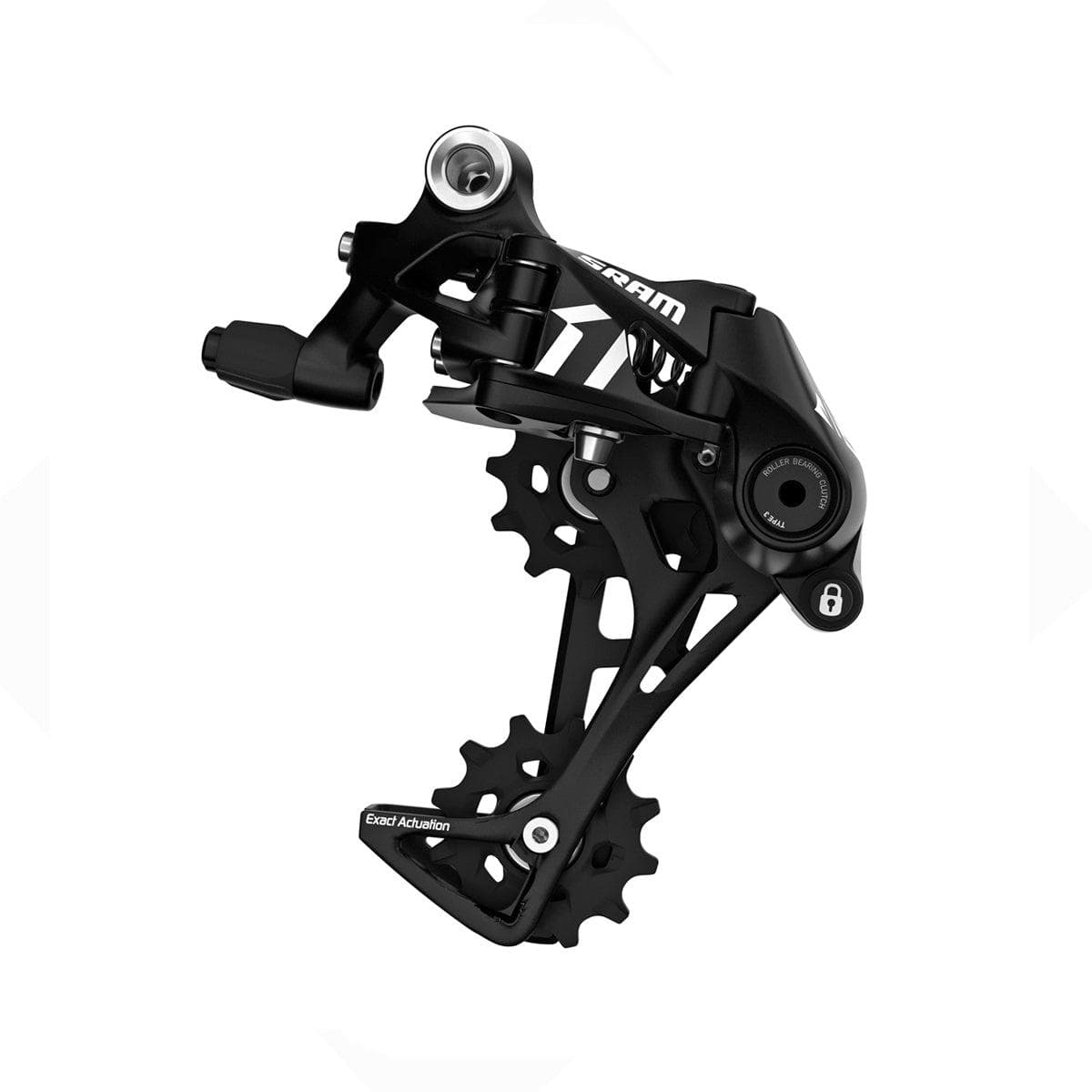 Sram Apex1 Rear Derailleur Black Long Cage 11-Speed: Black 11 Speed