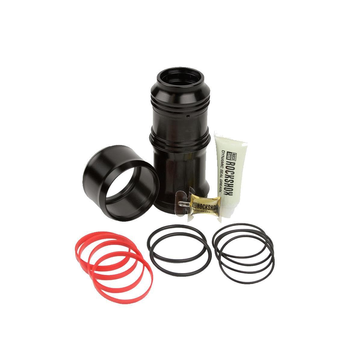 Rockshox Air Can Upgrade Kit - Megneg (Includes Air Can,Neg Volume Spacers, Seals, Grease, Oil & Decals) - Deluxe A1-B2/Super Deluxe A1-B2: Black 225/250X67.5-75Mm