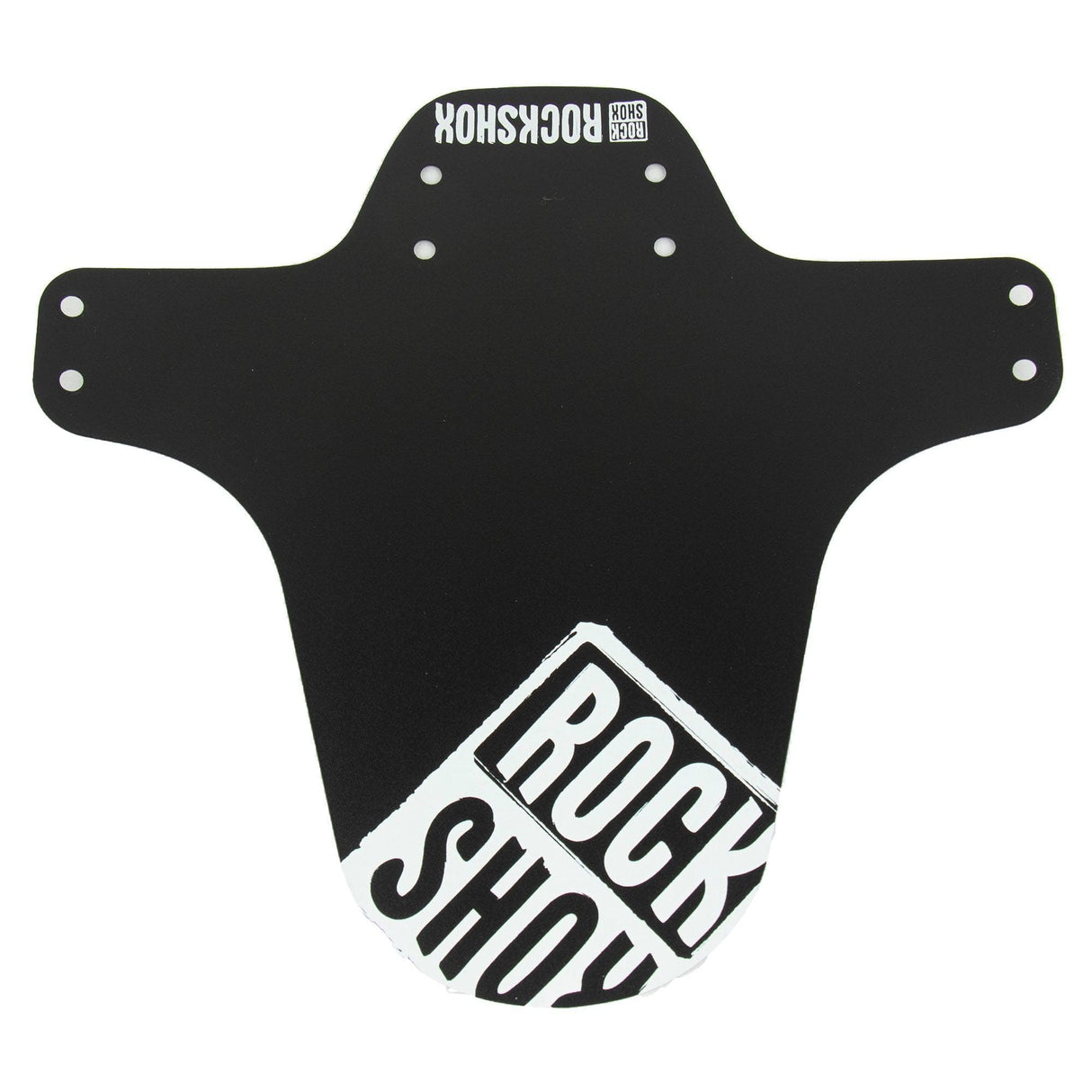 Rockshox Universal Mtb Fender: White Distressed Logo Print Universal