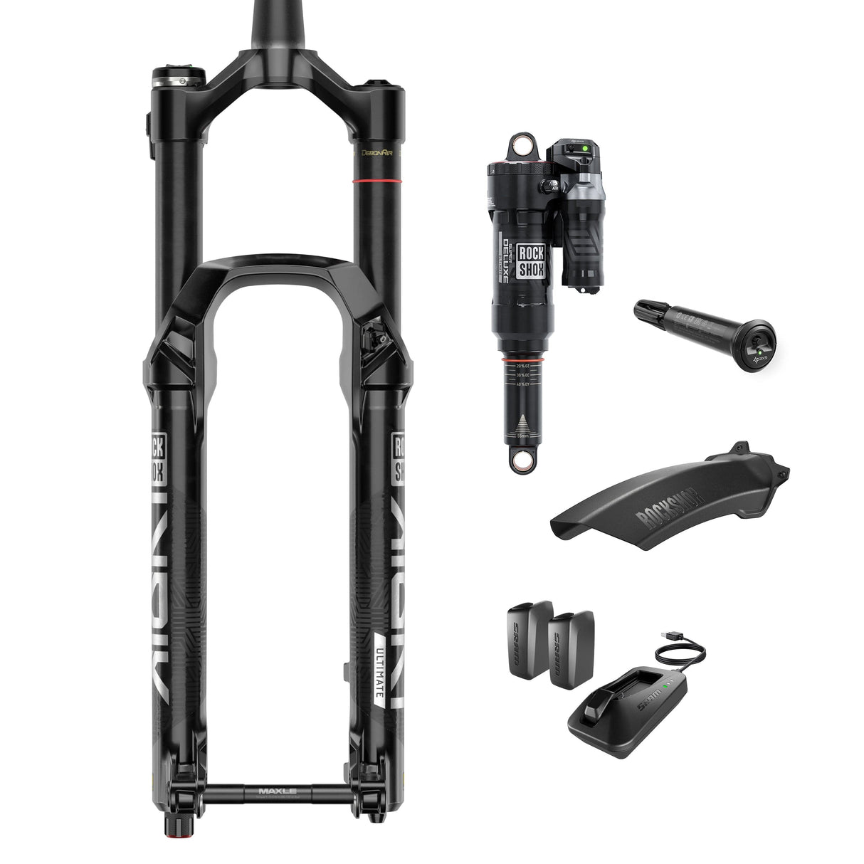 Rockshox Flight Attendant Upgrade Kit - (Lyrik 29 Fa 160, Superdeluxe Fa Standard/Standard, Dubfa Pedal Sensor, 2 Batteries W/Charger) A1 - Canyon Spectral 29 2019-2022:  230X60