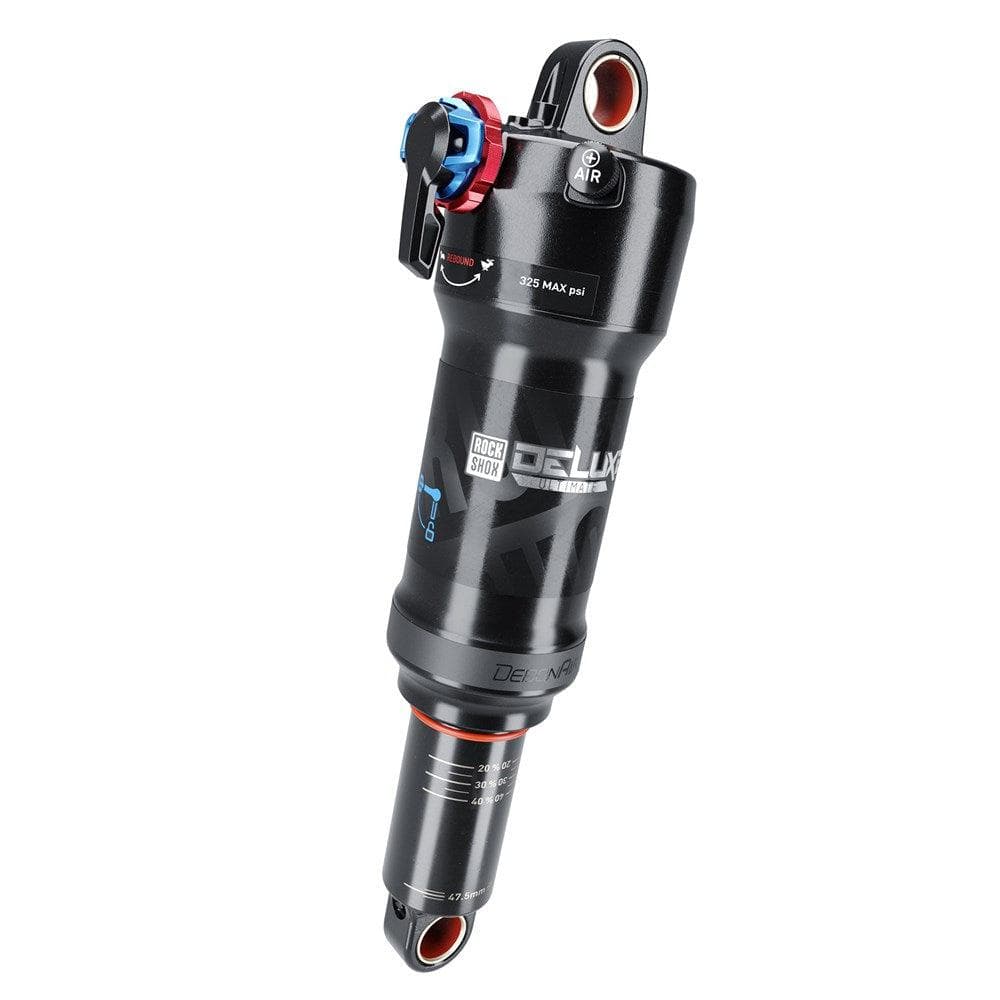 Rockshox Rear Shock Deluxe Ultimate Rct - Debonair, 2 Tokens, Mreb/Mcomp, 380Lb Lockoutforce, Trunnion Standard - B2: Black 205X57.5