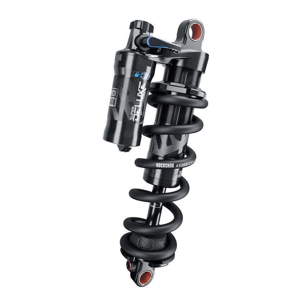 Rockshox Rear Shock Super Deluxe Ultimate Coil Rct - Mreb/Mcomp, 320Lb Theshold Standard Trunnion - A2: Black 225X75