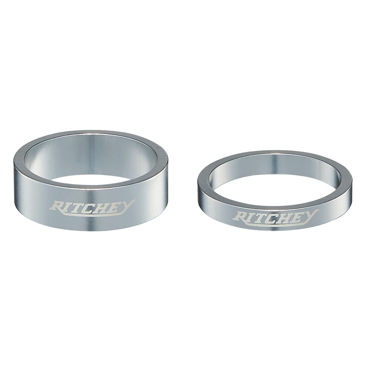 Ritchey Classic Headset Spacers: Silver 28.6Mm/2X10Mm+3X5Mm