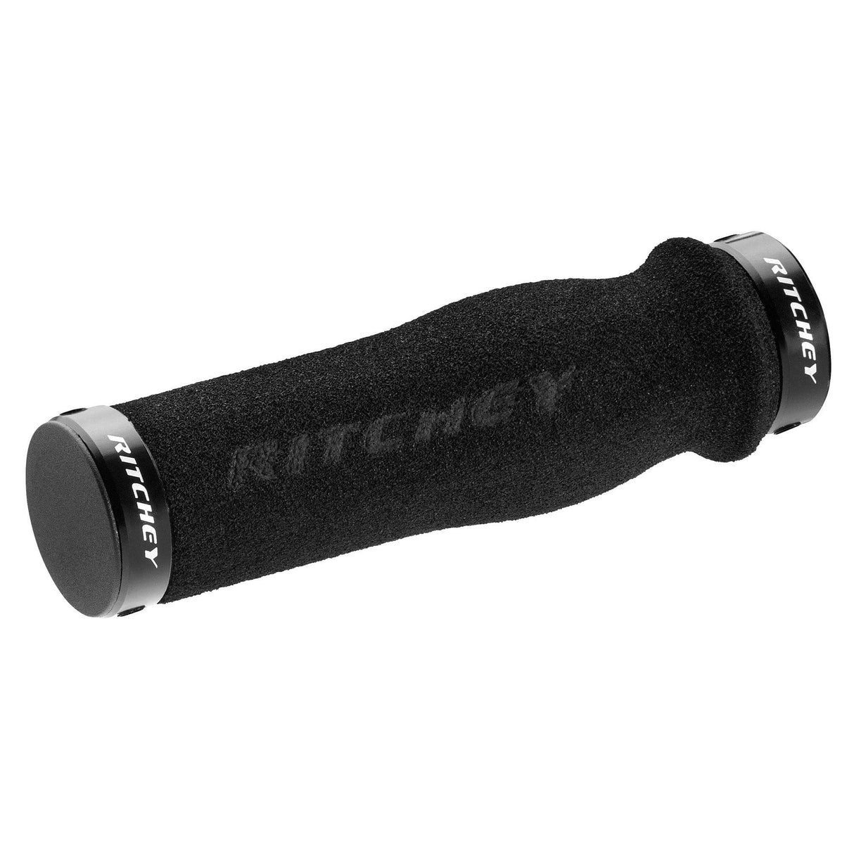 Ritchey Wcs Truegrip Ergo Neoprene Locking Mtb Handlebar Grips: Black 130Mm