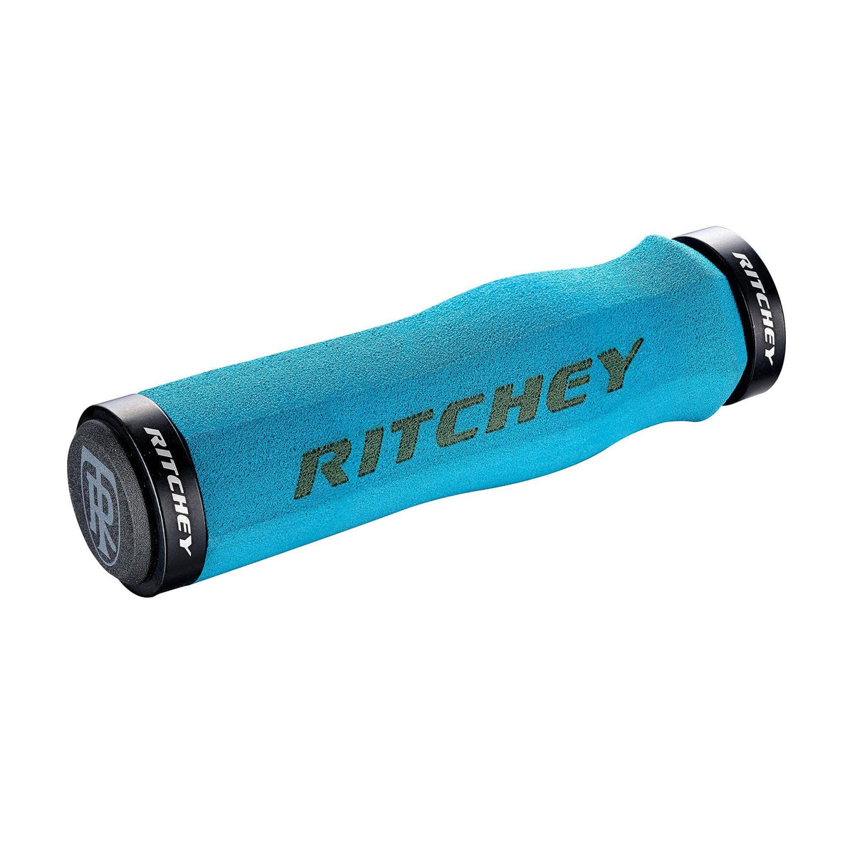 Ritchey Wcs Truegrip Neoprene Locking Mtb Handlebar Grips: Sky Blue 130Mm