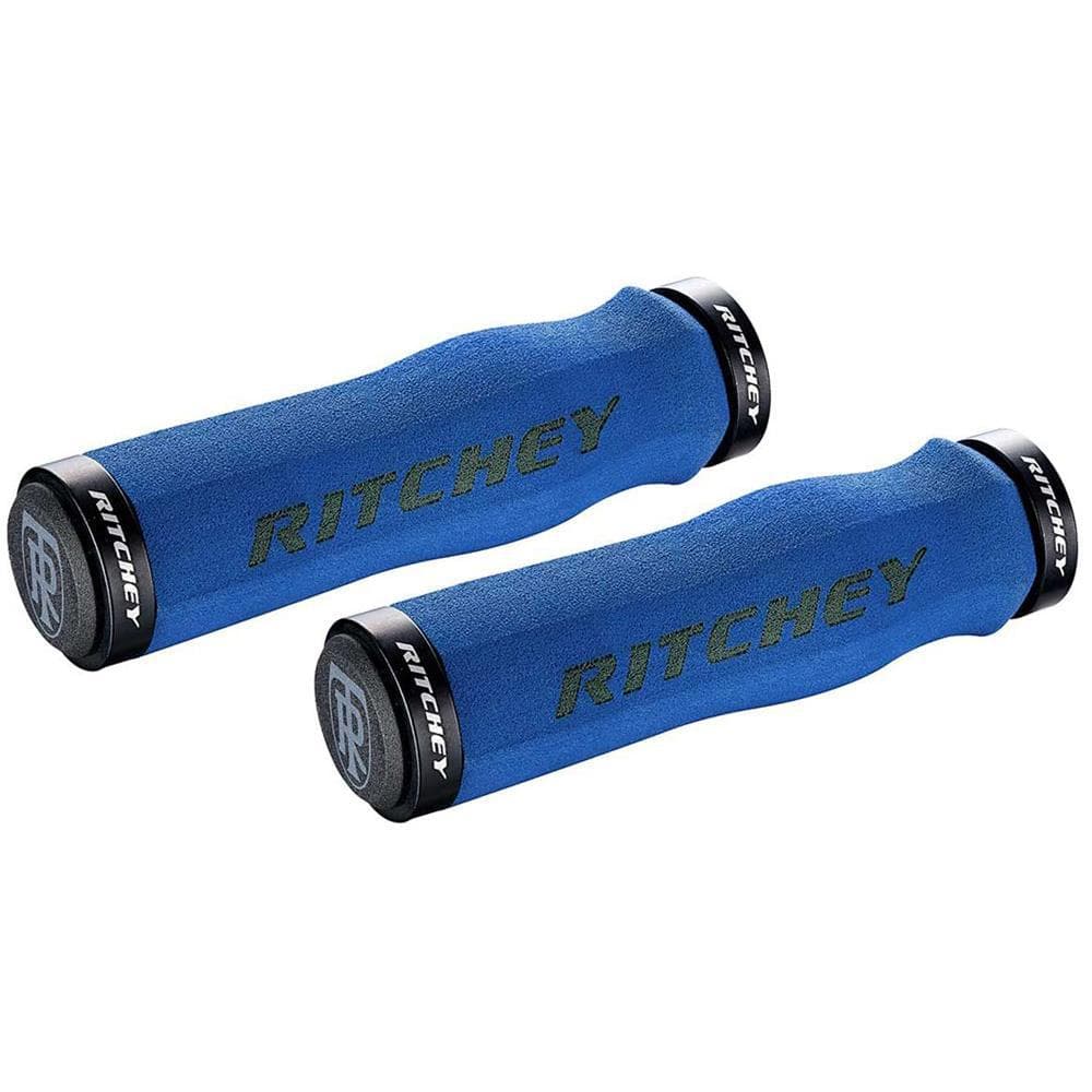 Ritchey Wcs Truegrip Neoprene Locking Mtb Handlebar Grips: Royal Blue 130Mm